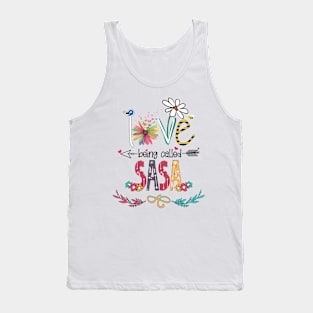 Love Being Called Sasa Happy Mother's Day Tank Top